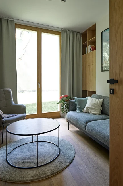 Przytulny gabinet do psychoterapii w Centrum Przylądek Równowagi Kraków — miejsce bezpiecznych rozmów terapeutycznych