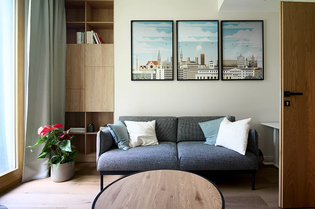 Przyjazne wnętrze gabinetu terapeutycznego Przylądek Równowagi w Krakowie — przestrzeń do profesjonalnej pomocy psychologicznej